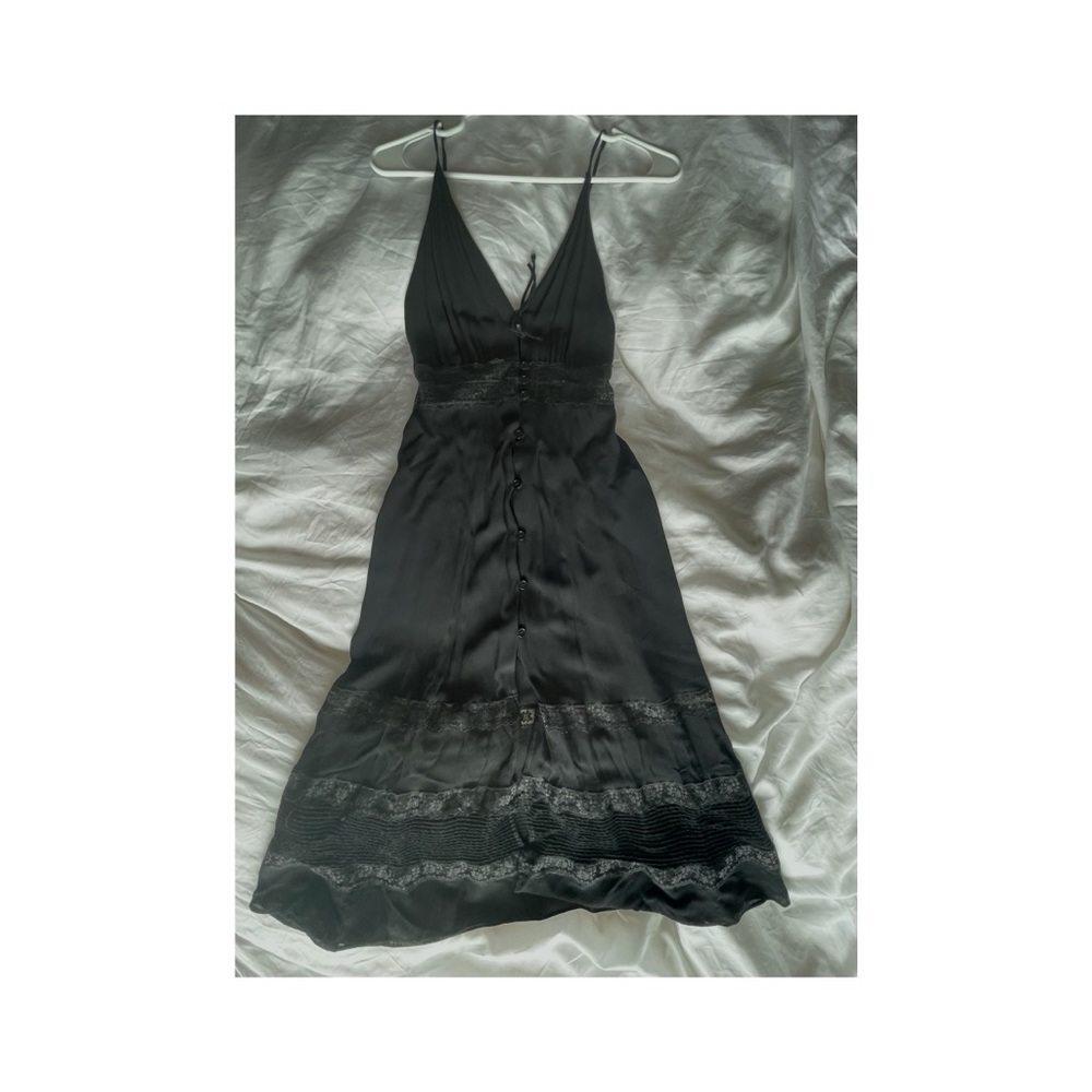 Reformation Midi Black Dress